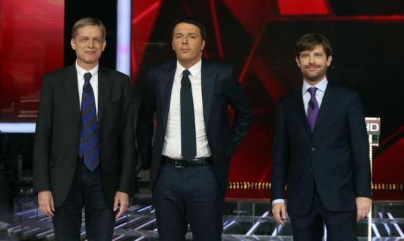 Gianni Cuperlo, Matteo Renzi, Pippo Civati