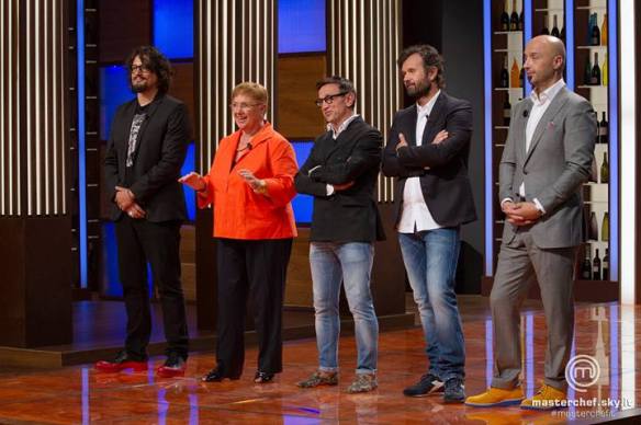 I giudici di Masterchef con Alessandro Borghese e Lidia Bastianich