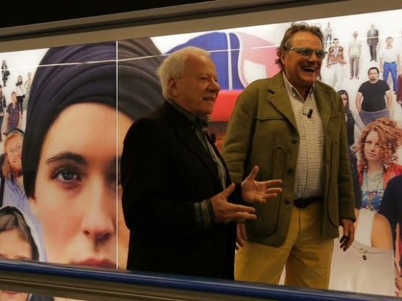 Achille Bonito Oliva con Oliviero Toscani