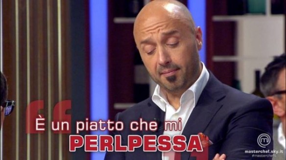 Bastianich apprezza il piatto di Federico