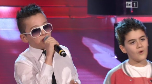 Il piccolo sosia di Enrico Ruggeri