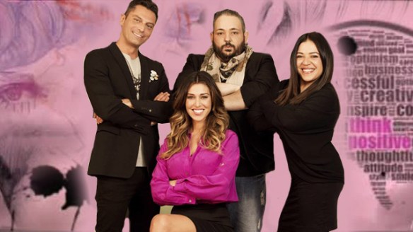 Belen Rodriguez e il suo staff