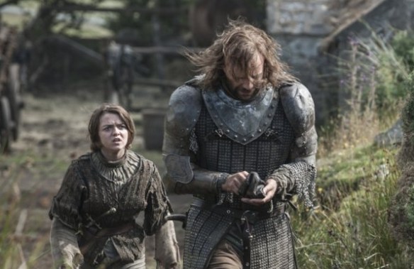 Arya insulta Il Mastino: "sei la peggiore merda dei Sette Regni"