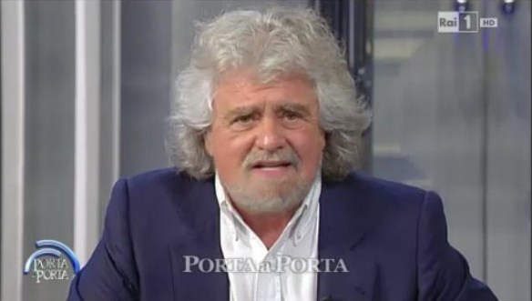 Beppe Grillo a Porta a Porta