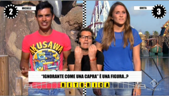 Papi appare tra i concorrenti coi suoi modi