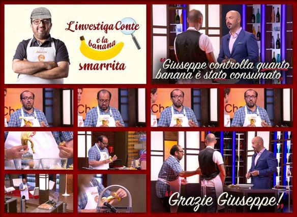 Il Conte viene inviato ad ispezionare la banana, la pagina fb di Masterchef ce lo racconta così