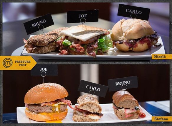 I panini preparati dai concorrenti