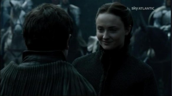 Sansa sorride al suo prossimo aguzzino
